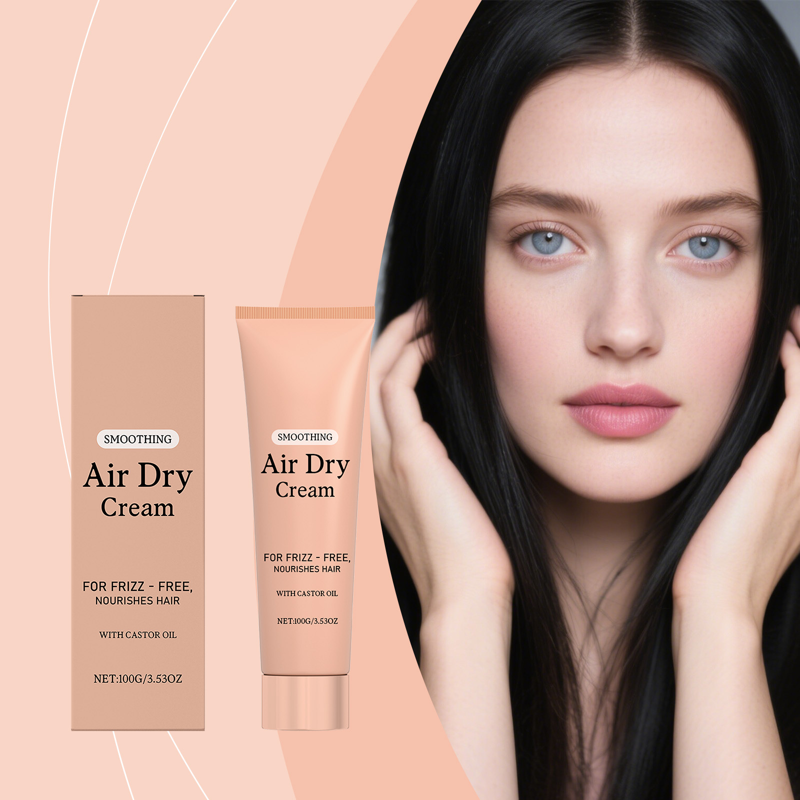 Hair Care For Curly Dry Hair - Haarpflegecreme zur Pflege, Reparatur und Aufweichung