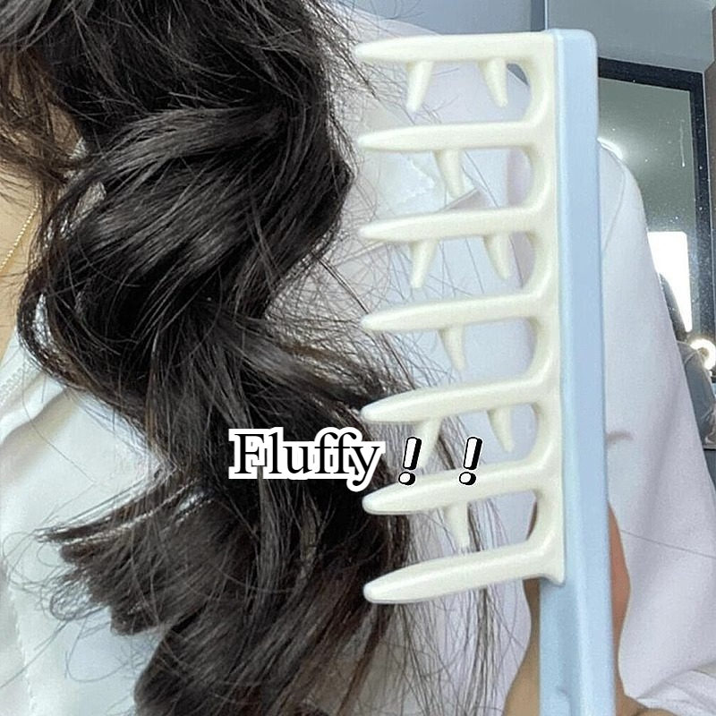 Hair Care Wavy Hair - Geweihförmiger Haarnadkamm, zotteliger Friseurkamm für dickes,