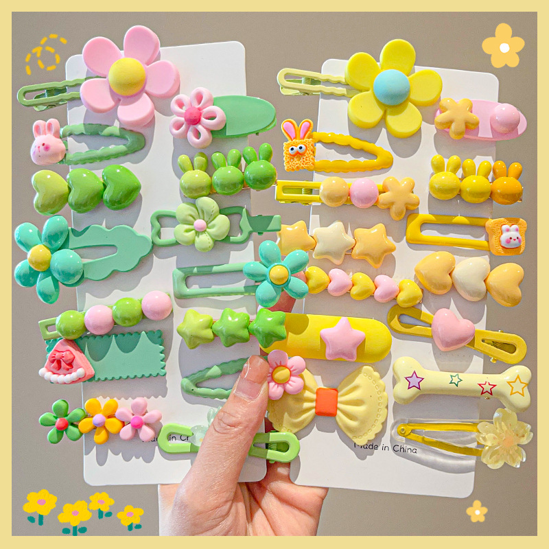 Hair Care Color - 14-8 Teile/satz Candy Farbe Cartoon Bowknot