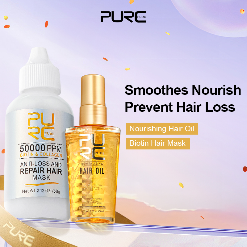 Hair Care For Curly Dry Hair - Kollagen-Haarmaske und Arganöl-Haarpflegeset, professionelle Glättung, Glättung,