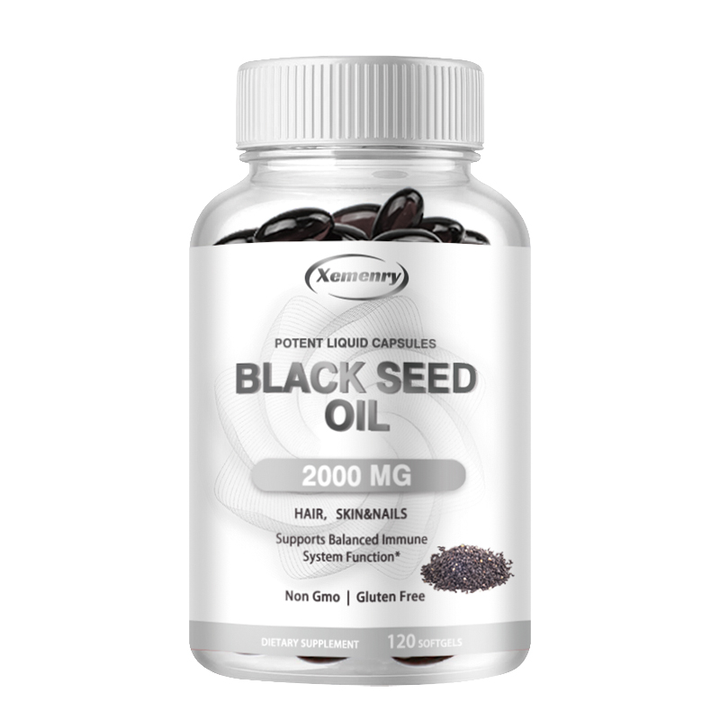 Castor Oil Cold Press - Vegane Schwarzkümmelölkapseln – reines, kaltgepresstes –