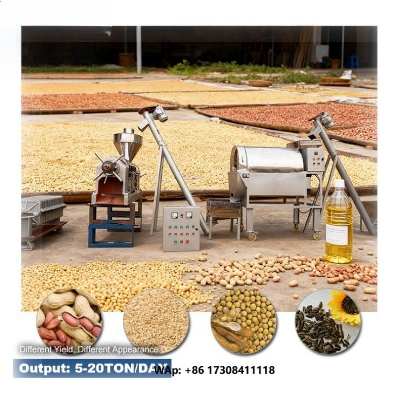 Castor Oil Cold Press - Qualitätsgesicherte Ölpressmaschine für Sonnenblumen-, Sojabohnen-, Sesam-,