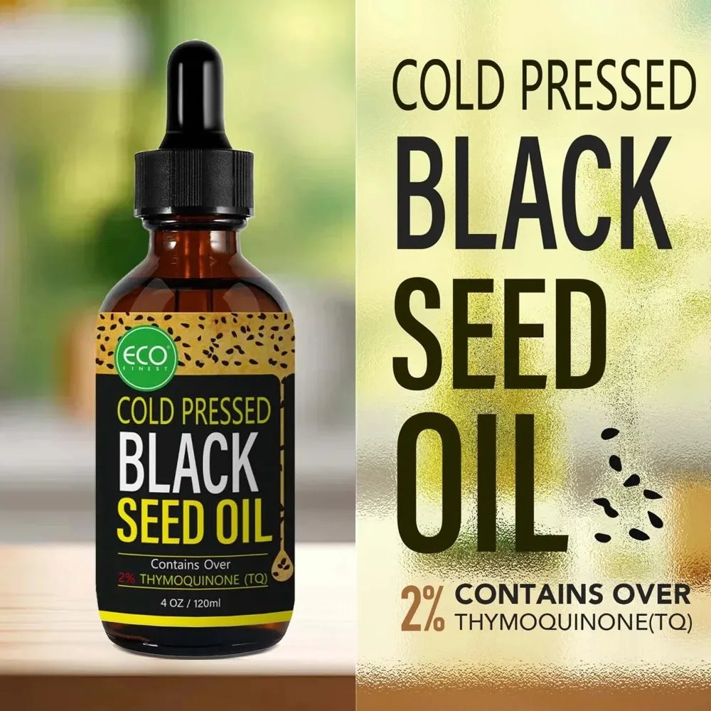 Castor Oil Cold Press - 30/60/120ml Mehrzweck-Schwarzkümmelöl Kaltgepresstes Natives Schwarzes Rizinusöl