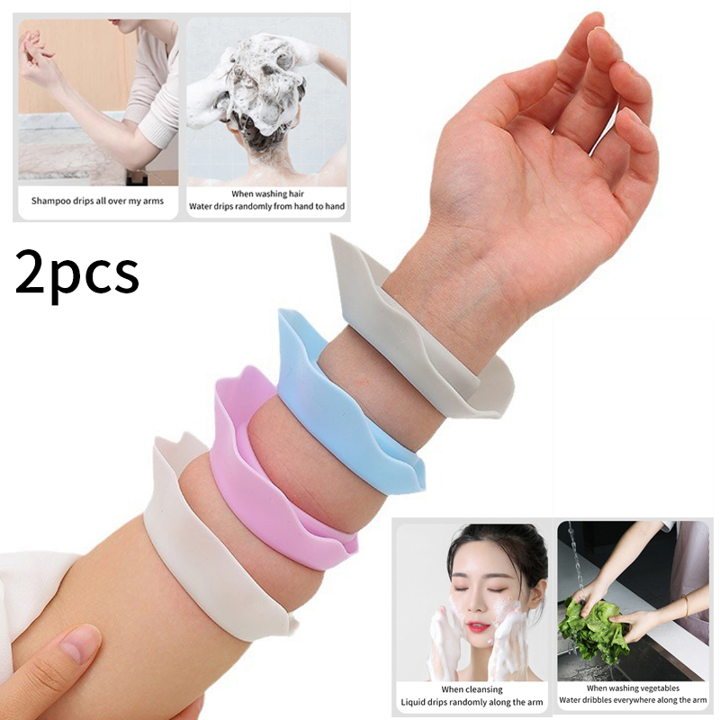 Hair Care Color - 1 Paar Silikon-Armbänder für die Gesichtsreinigung,