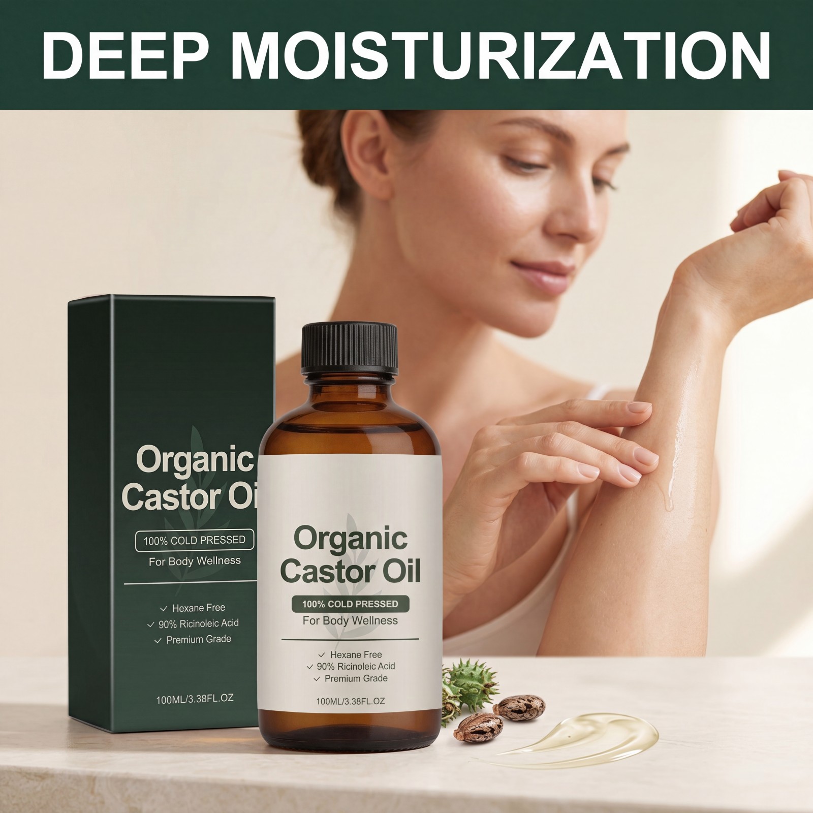 Körperpflegeöl Bio-Rizinus 100 – Castor Oil Cold Press Bewertung und Preis