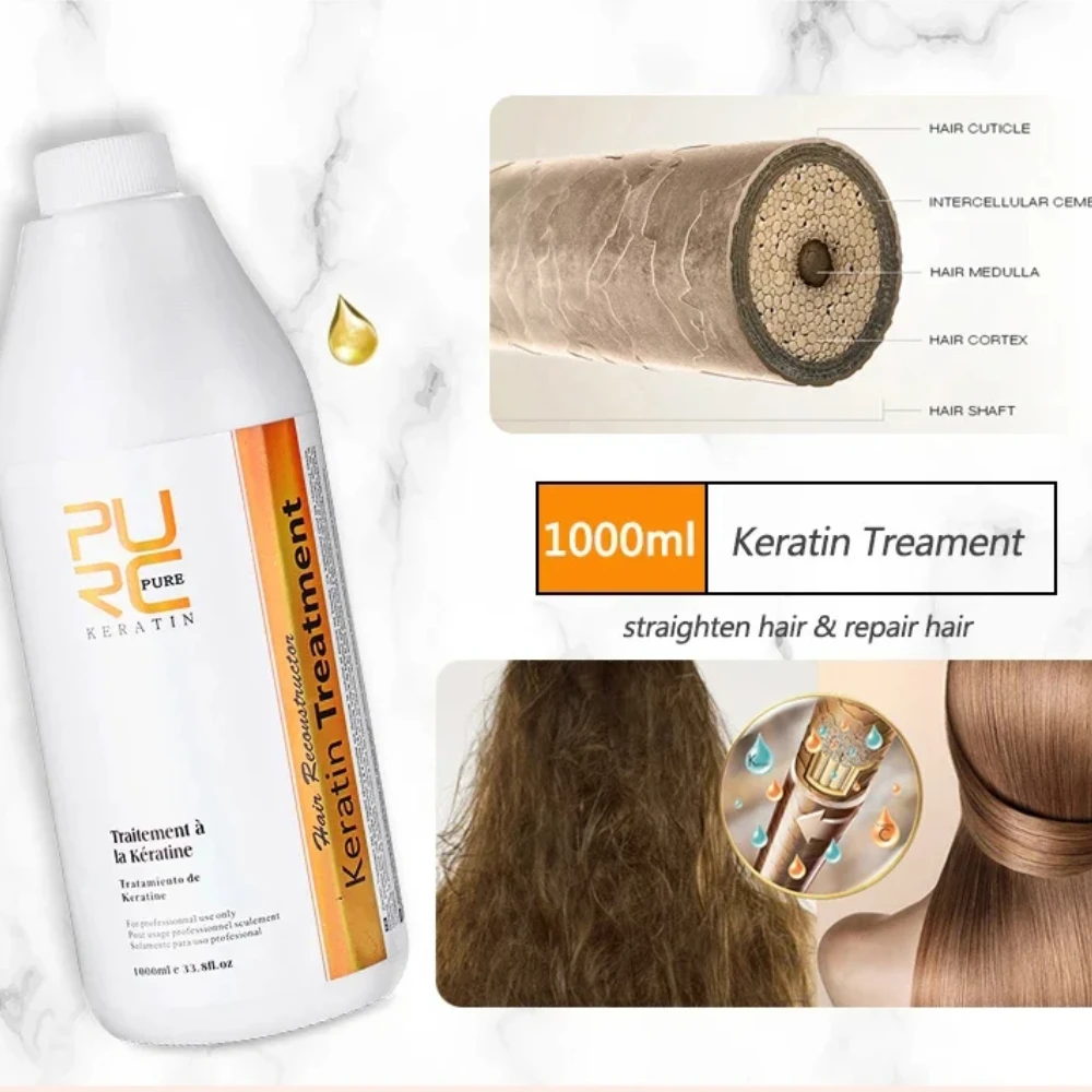 PURC Keratin-Haarglättungs-Glä – Hair Care For Curly Dry Hair Bewertung und Preis