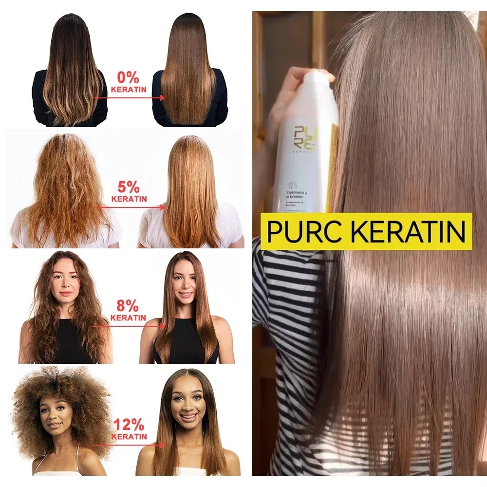 PURC Keratin-Haarglättungs-Glä – Hair Care For Curly Dry Hair Bewertung und Preis