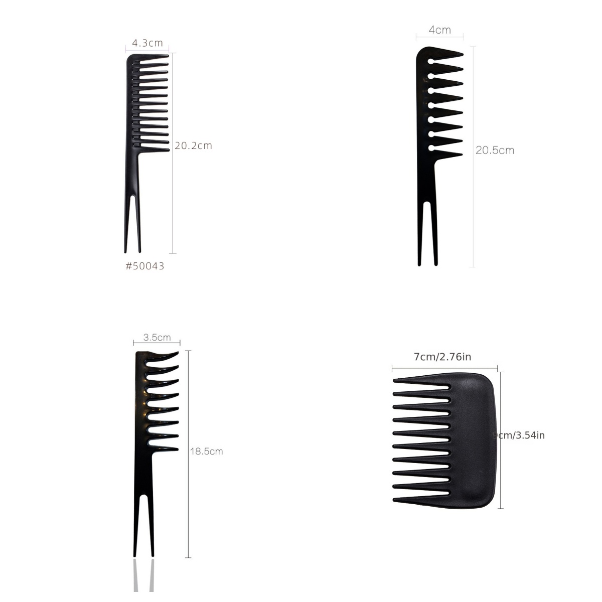 Breitzahnkamm 1/2/3/4 Stück En – Hair Care Wavy Hair Bewertung und Preis
