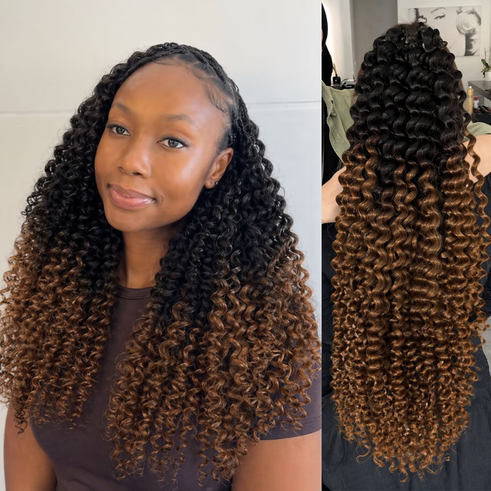 TB30 Braunes Kinky Curly Häkel – Feather Hair Extension Bewertung und Preis