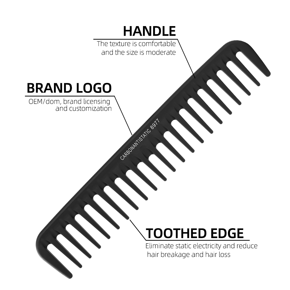 Breiter Zahn-Lockenkamm, Entwi – Hair Care Wavy Hair Bewertung und Preis
