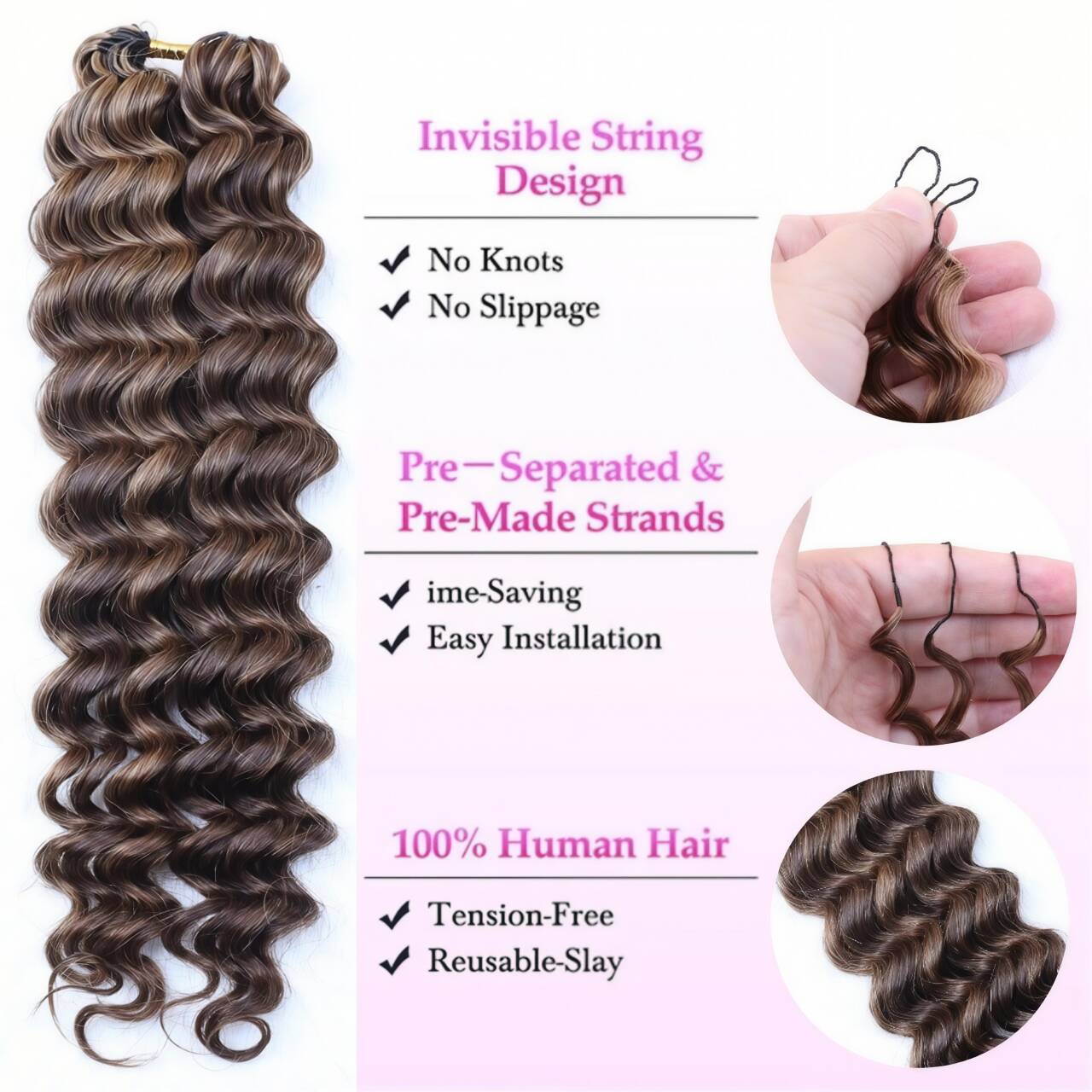 4/27 Deep Wave Unsichtbare Kno – Hair Care Color Bewertung und Preis