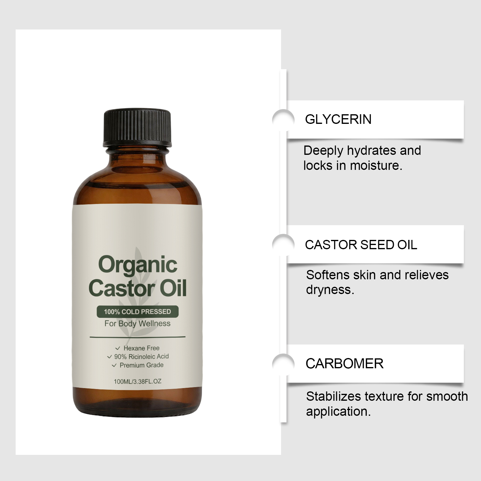 Bio-Rizinusöl Kaltgepresst Hex – Castor Oil Cold Press Bewertung und Preis