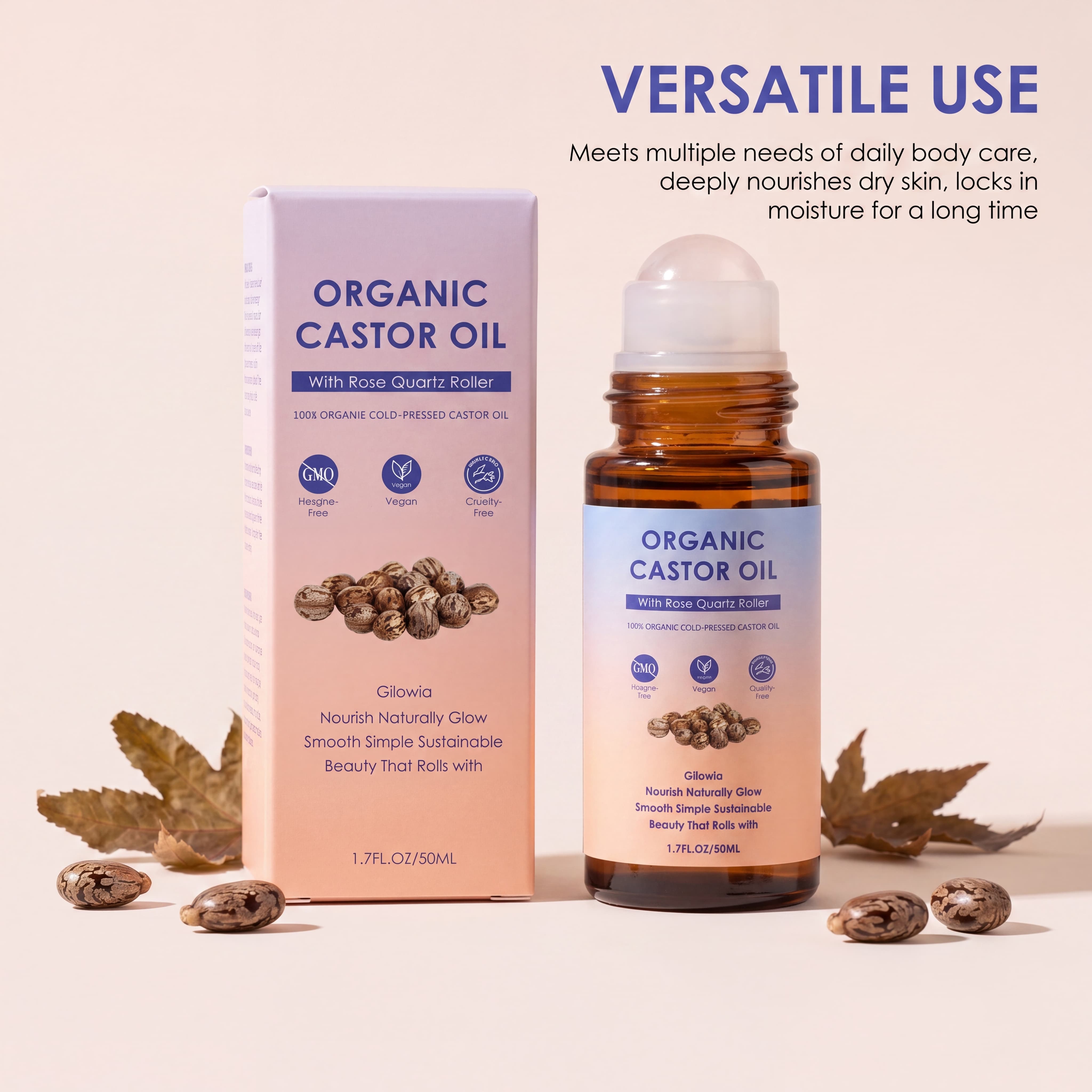 Bio-Rizinusöl Rosenquarz-Rollk – Castor Oil Cold Press Bewertung und Preis