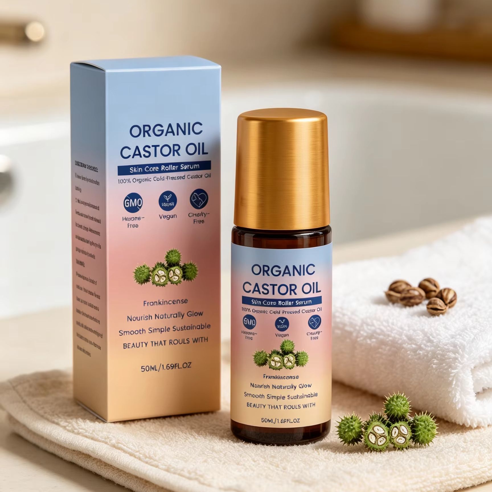 Bio-Rizinusöl Roll-On Kaltgepr – Castor Oil Cold Press Bewertung und Preis